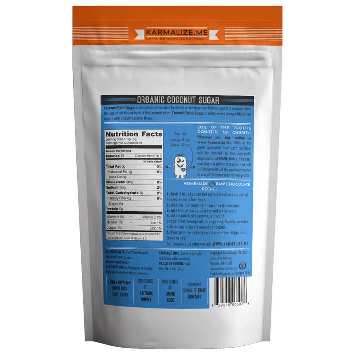 Karmalize.Me - Wholesale Sugar/Sweetener - Organic Coconut Sugar1