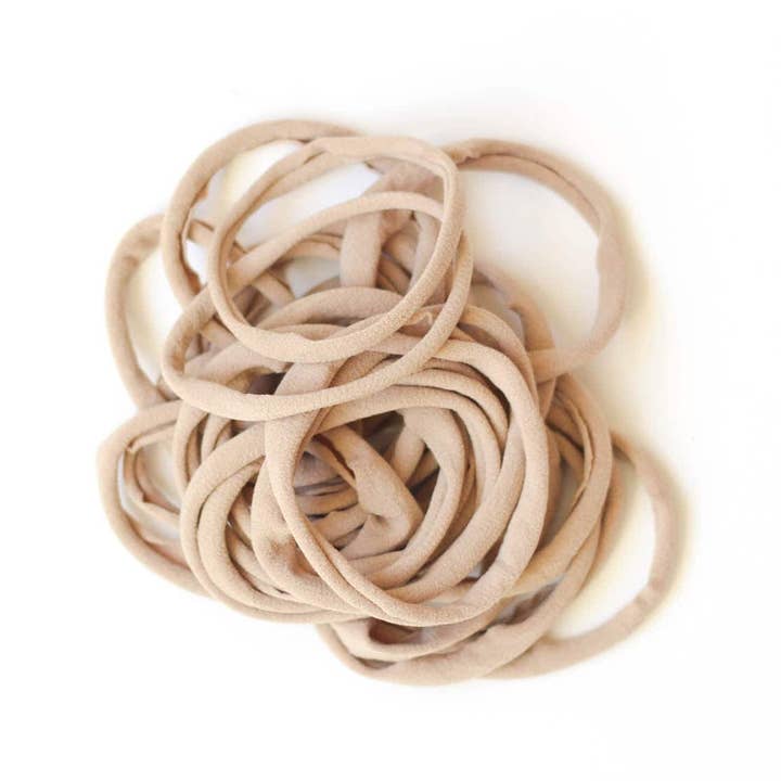 Nude Soft and Stretchy Nylon Headbands, Set of 1-400 for wholesale by Modern Piggy