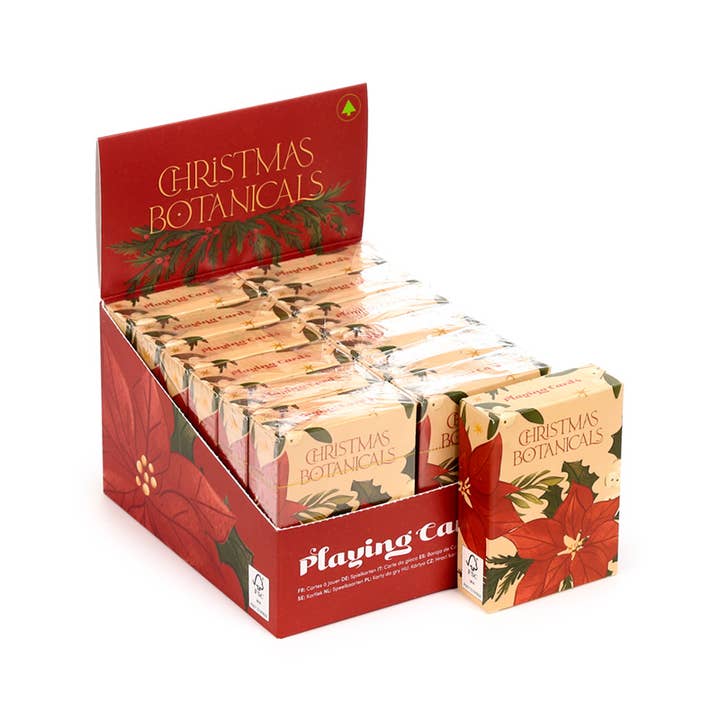 Weihnachtliche Botanische Standard-Spielkartendeck für den Großhandel von Puckator Ltd