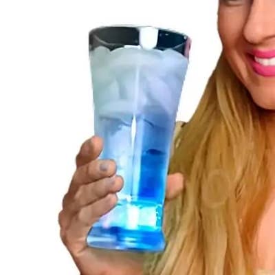 Pilsner Glass Red White Blue for wholesale by Blinkee.com, LLC