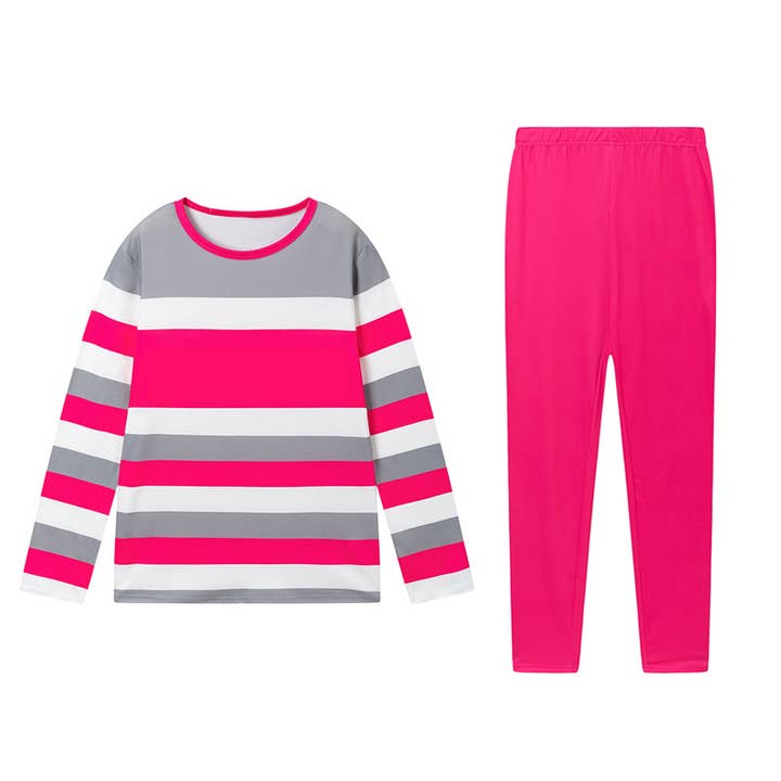 Lily Clothing - Wholesale Top & Pant Set (NOT Loungewear) - Women's - COLOR MATCHING STRIPED SHIRT PANTS TWO-PIECE SET9