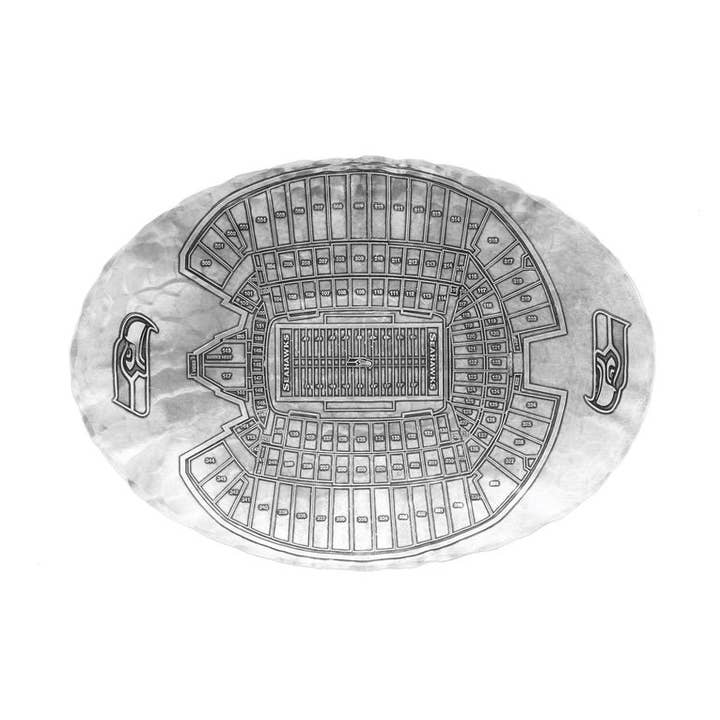 Seattle Seahawks Stadium Series Large Oval Dish for wholesale by Wendell August
