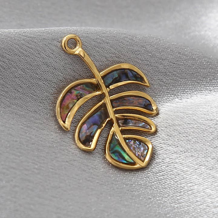 Tourtiwi - Wholesale Individual Charm/Pendant - Ocean Leaf Sea Turtle Accessories Shell Vintage Pendant3