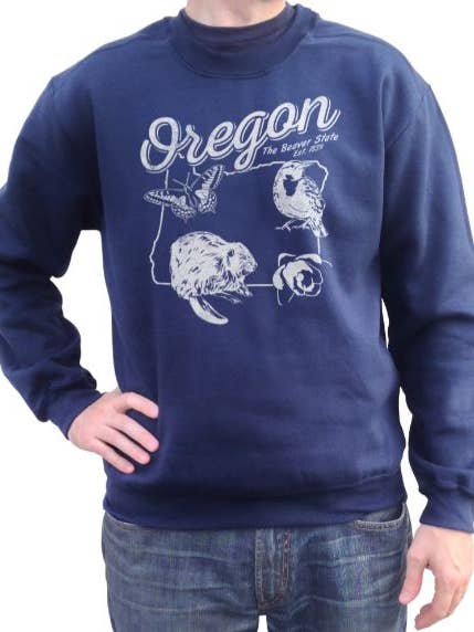 Vintage Oregon Unisex Sweatshirt for wholesale by Boredwalk