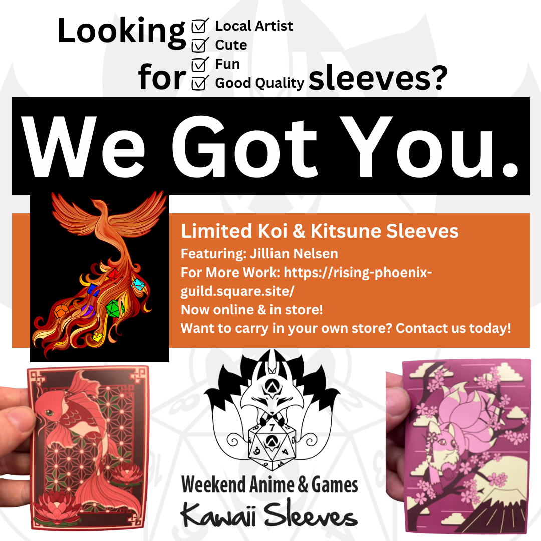Weekend Anime & Games - Wholesale Card Game - Kawaii Custom Gaming Card Sleeves: Pink Kitsune4