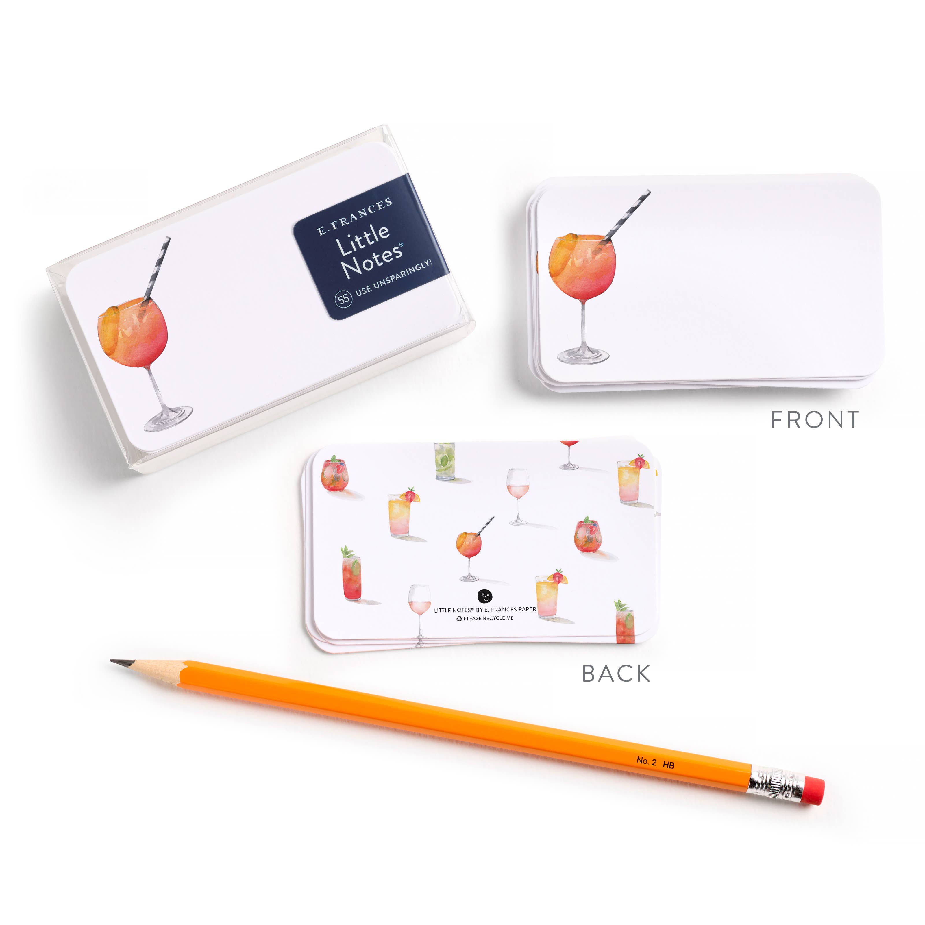 E. Frances Paper - Wholesale Stationery/Notecard Set - Aperol Spritz Little Notes® NEW 55 Count1