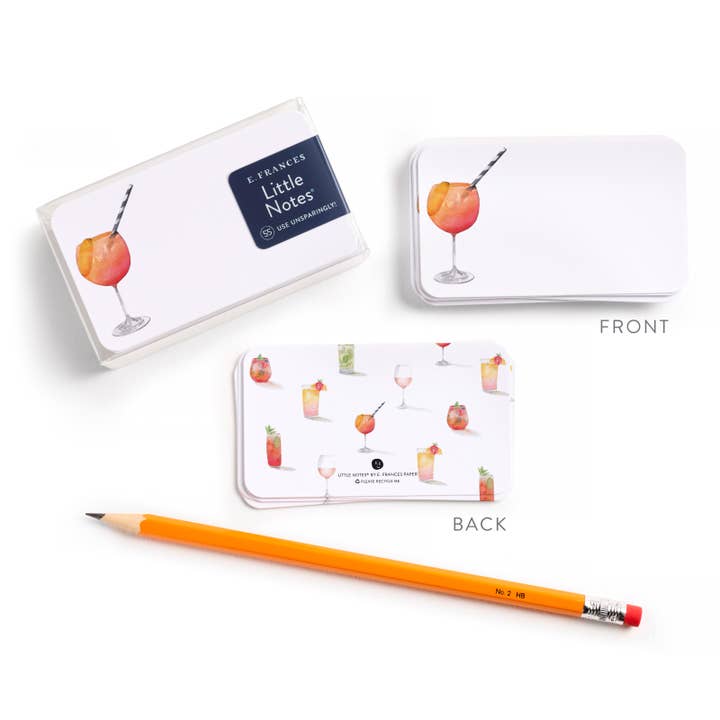 E. Frances Paper - Wholesale Stationery/Notecard Set - Aperol Spritz Little Notes® NEW 55 Count1