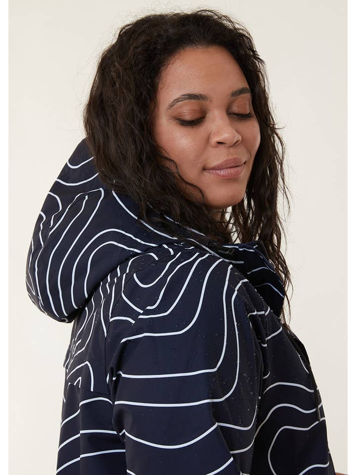 Amble - Wholesale Raincoat – Women's - Refuge Waterproof Recycled Raincoat - Topography3
