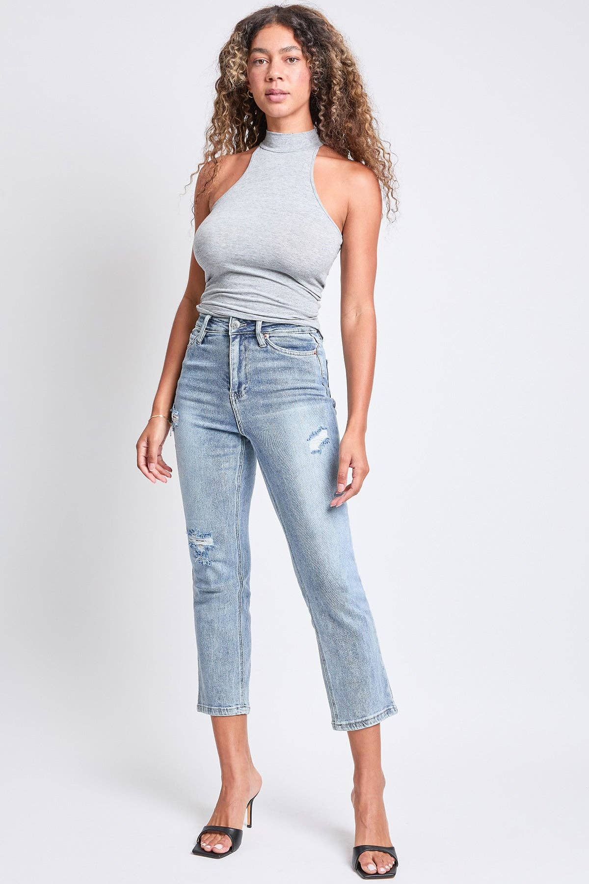 YMI - Wholesale Jeans - Women's - Luxe High Rise Vintage Stretch Straight Leg Jeans-P02716014