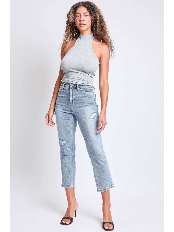 YMI - Wholesale Jeans - Women's - Luxe High Rise Vintage Stretch Straight Leg Jeans-P02716014