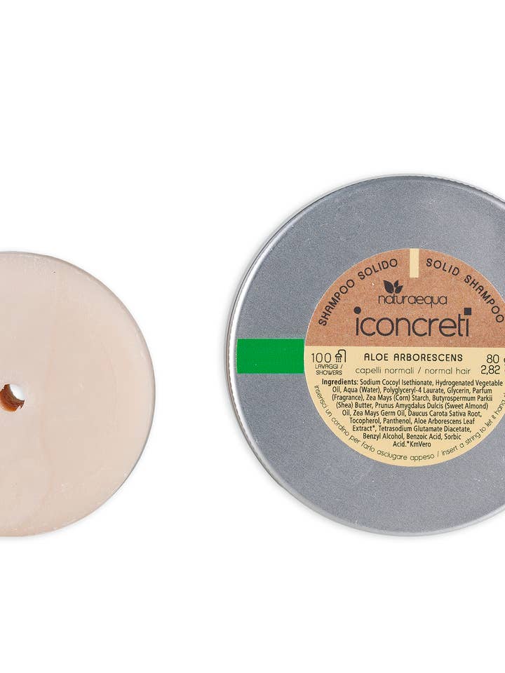 iConcreti-SOLID SHAMPOO ALOE ARBORESCENS-normal hair-80g for wholesale by NaturaEqua