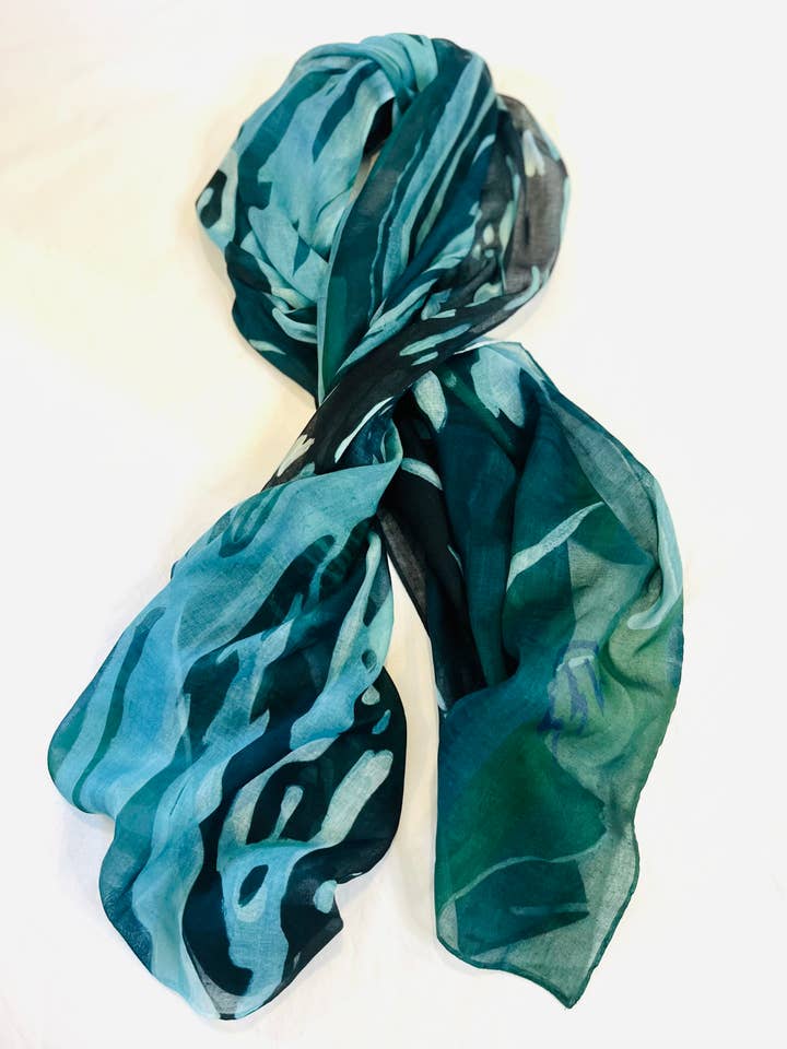 Ripple Effect Scarves And Sarongs for wholesale by Sarah Soule Webb Studios