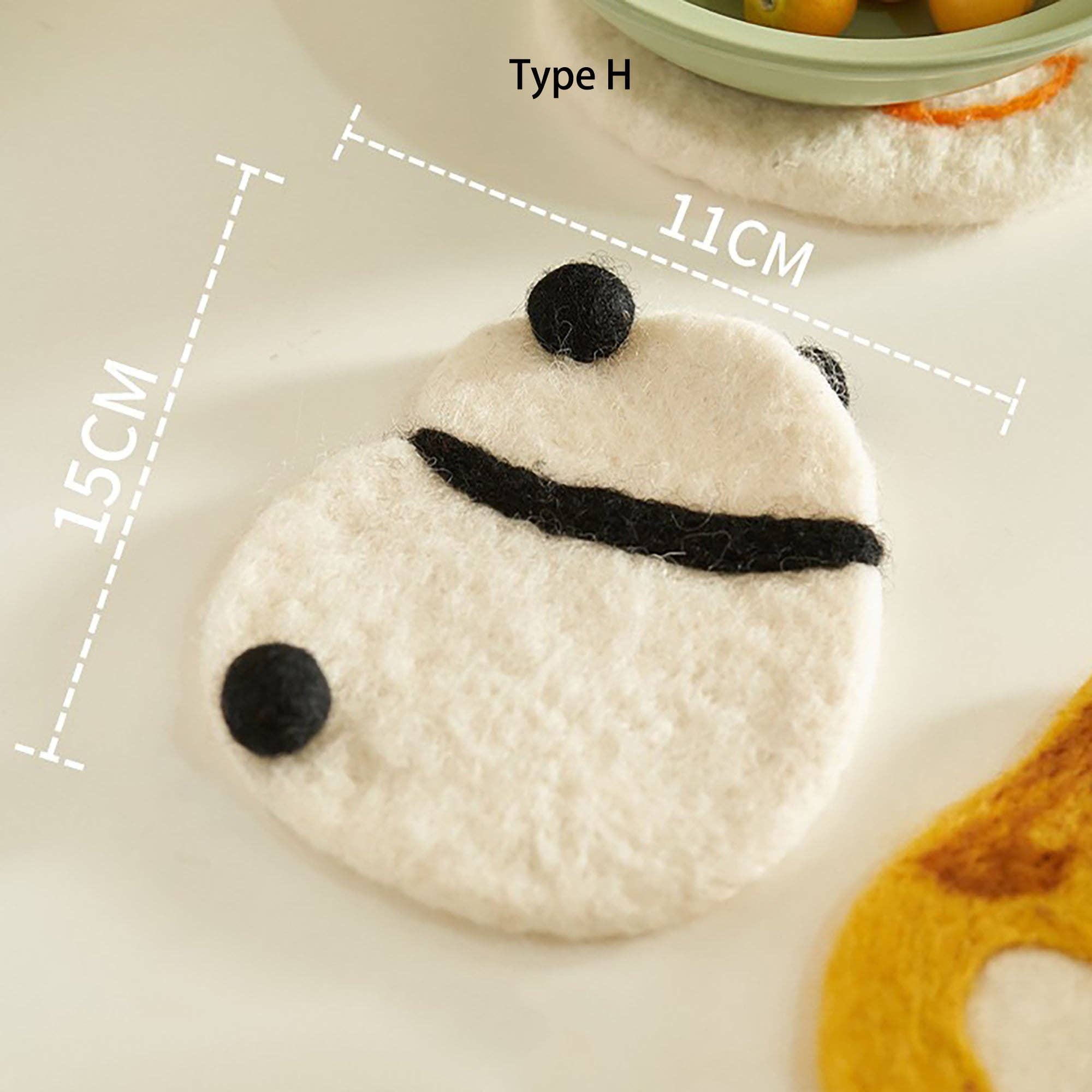 MinoCraft - Wholesale Coasters - Handmade felt coaster with animal patterns6