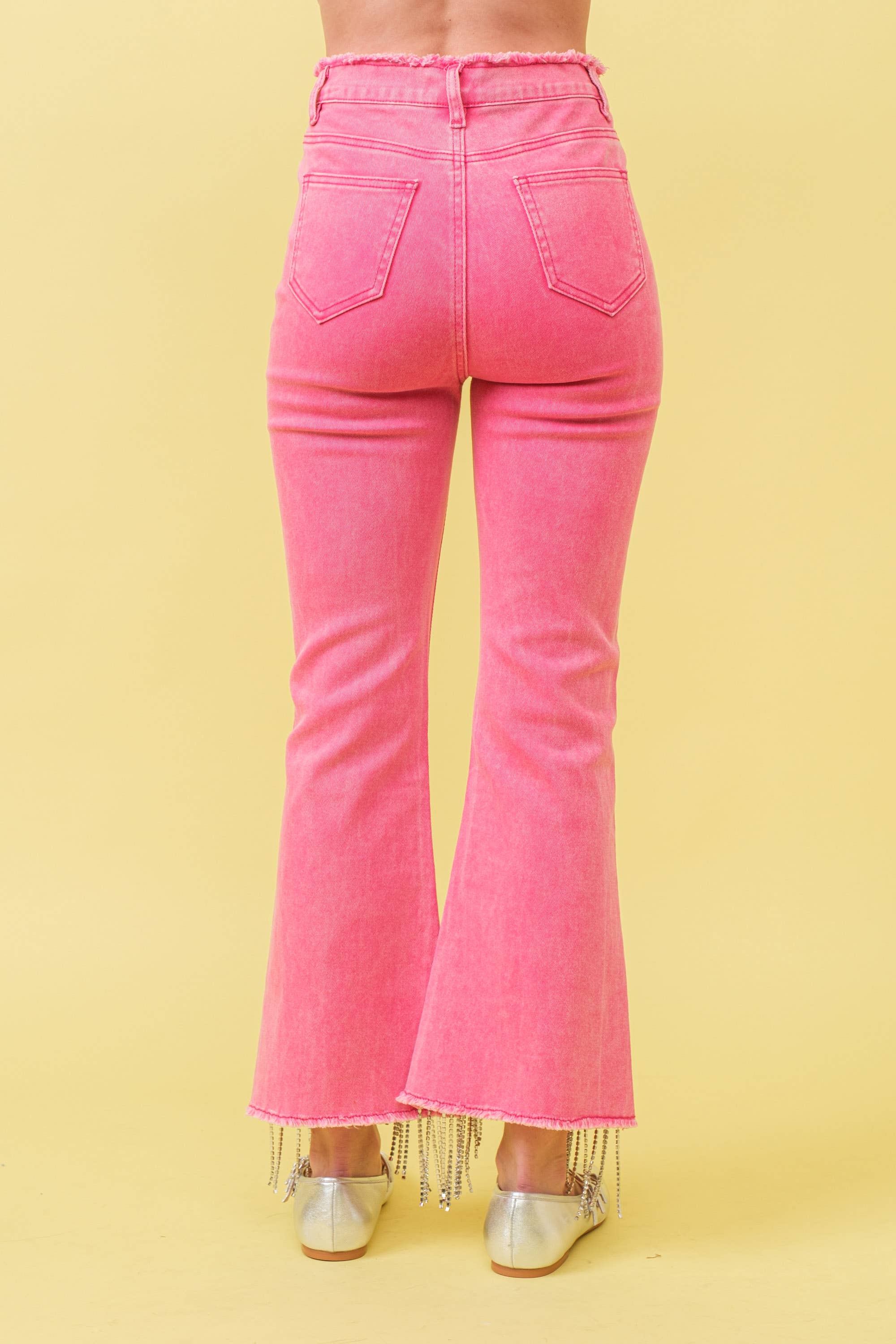 Blue B - Wholesale Jeans - Women's - 1365P - RHINESTONE FRINGE DENIM PANTS11