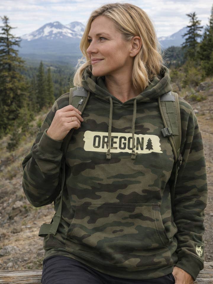 Sudadera con capucha camuflaje Oregon Trail para venta al por mayor de NW Accent