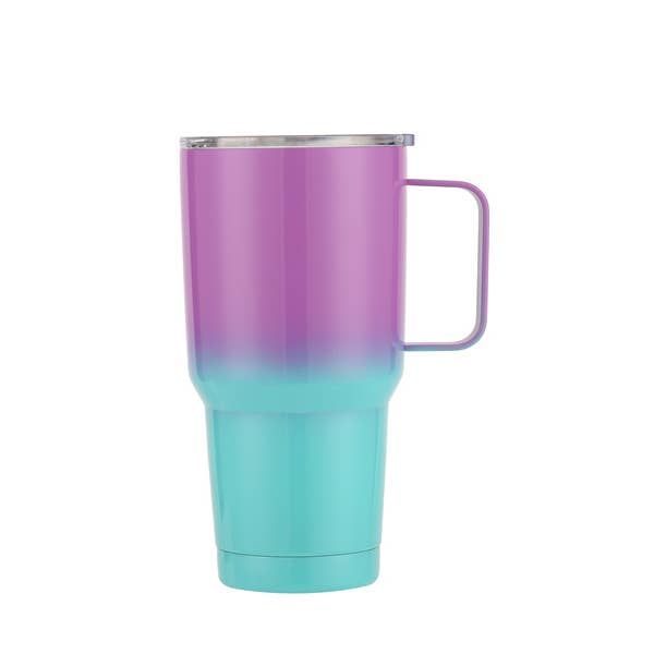 Nima Accessories Inc - Vente Gourde/bouteille isotherme - Gobelet coloré bicolore avec poignée, capacité de 30 oz1