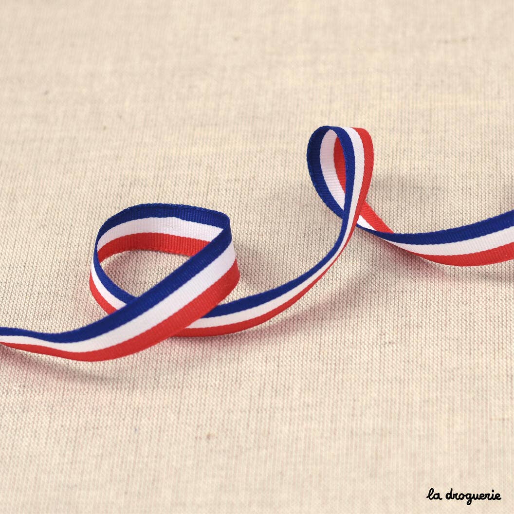 LA DROGUERIE – wholesale Ribbon – Gift wrapping – Tricolor Grosgrain Ribbon 16 mm0