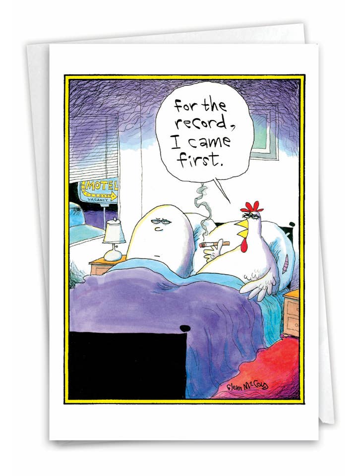 Birthday Card - I Came First for wholesale by NobleWorks