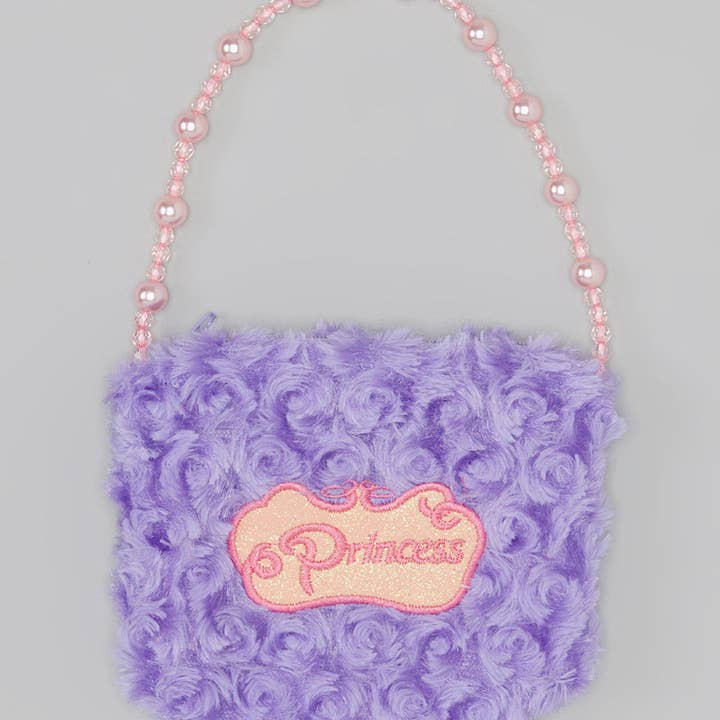 Borsetta di Velluto Viola Principessa Perla per la vendita all'ingrosso da parte di Wenchoice