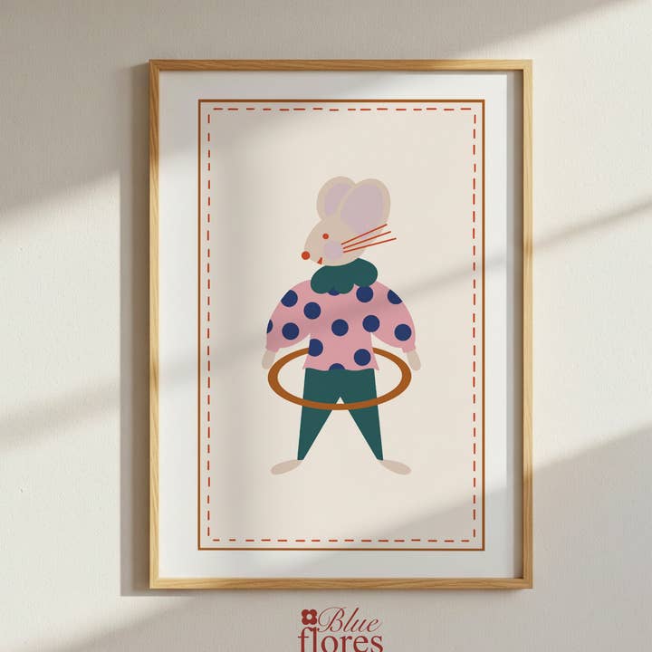 Muestra infantil - Ratoncito (formato A4 y A3) para venta al por mayor de Blueflores