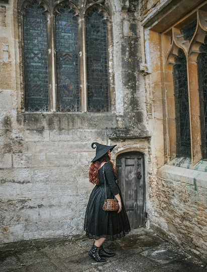 Costurero Real - Wholesale Costume - Unisex - Halloween Witch hat wizard magic wizard Black Felt pointed8