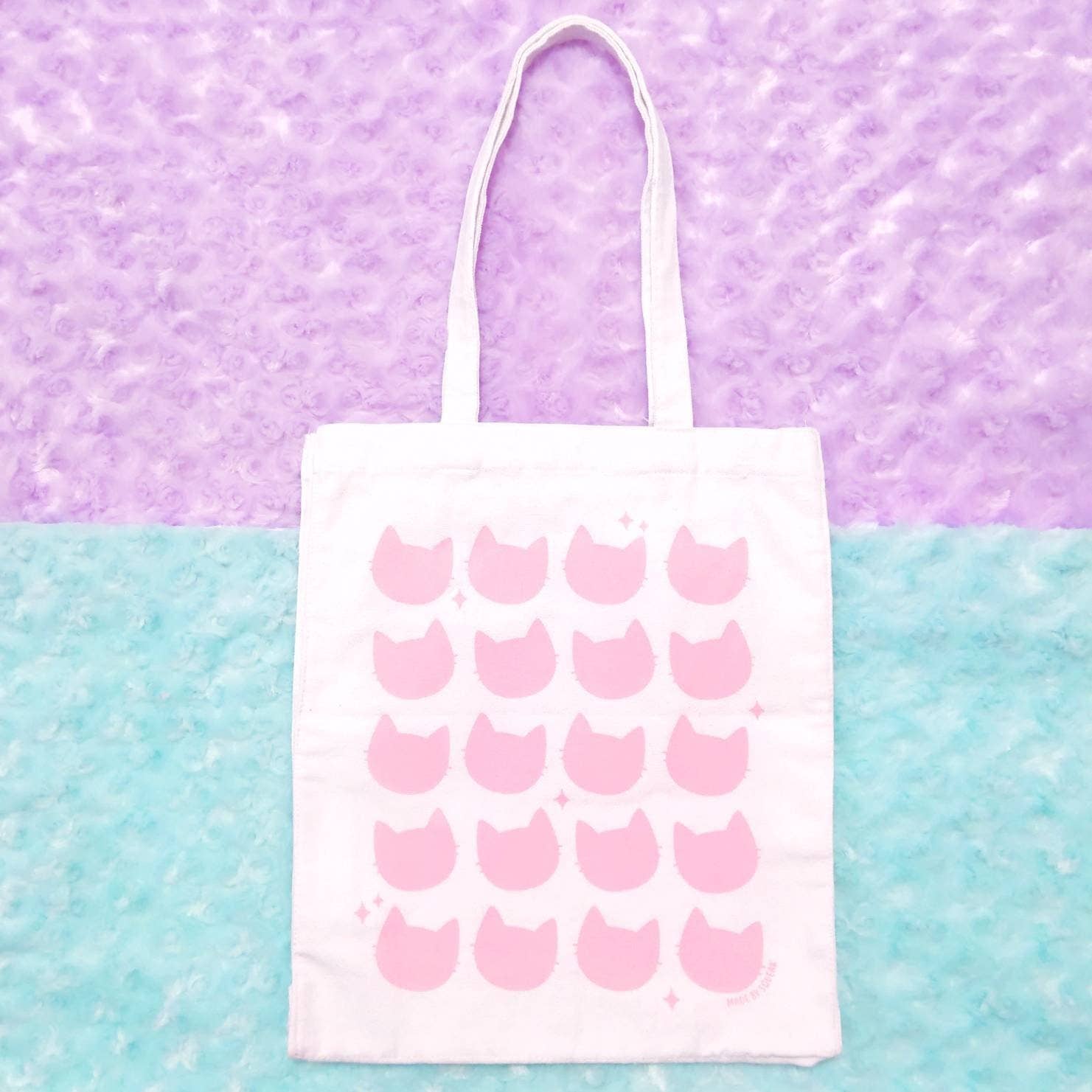 Made by Squeak - Wholesale Tote Bag - Women's - Enamel Pin Cat Tote Bag- Enamel pin backs won't scratch the3