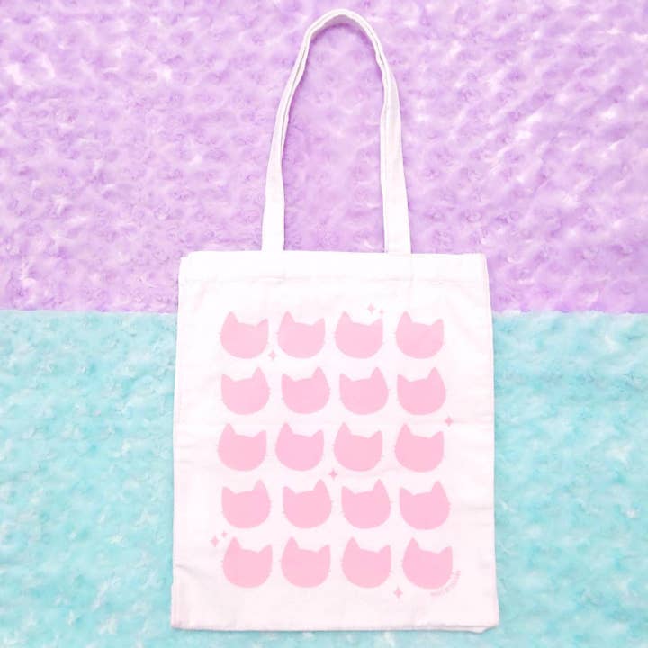 Made by Squeak - Wholesale Tote Bag - Women's - Enamel Pin Cat Tote Bag- Enamel pin backs won't scratch the3