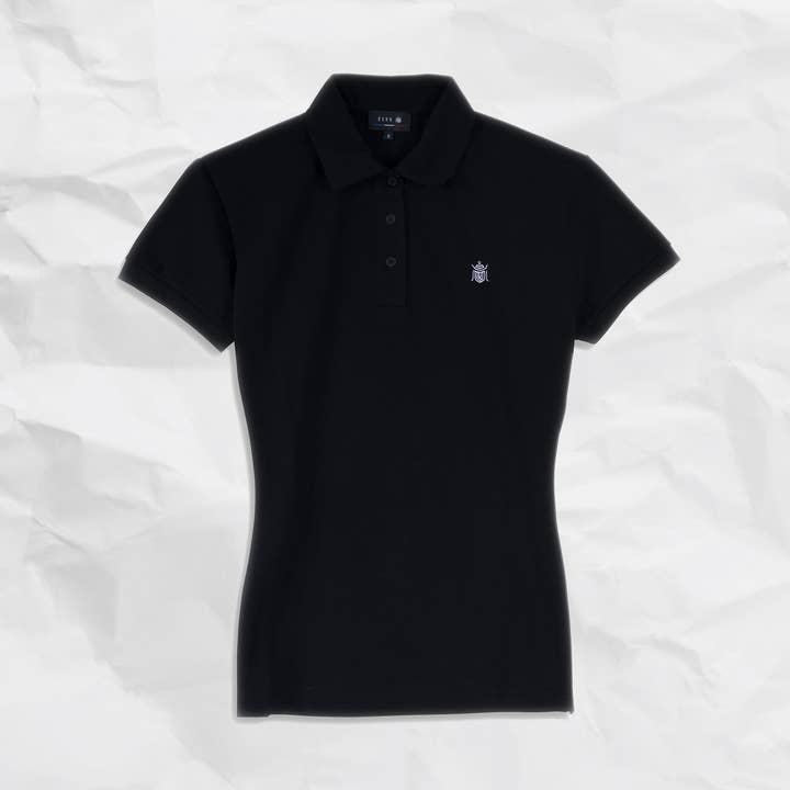 Polo da donna - Nero - M per la vendita all'ingrosso da parte di SKRB