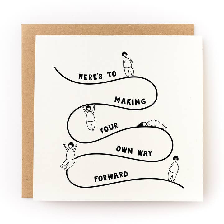 Carte d'encouragement pour tracer votre propre chemin pour la vente par Kwohtations