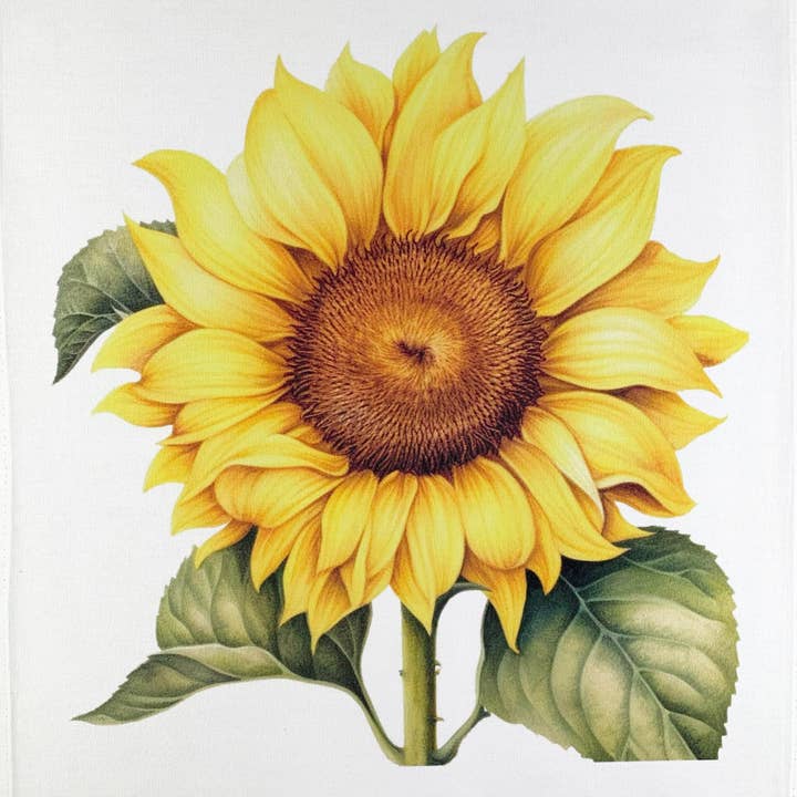 Half a Donkey – wholesale Tea towel – The Big Yellow Sunflower Head large cotton tea towel