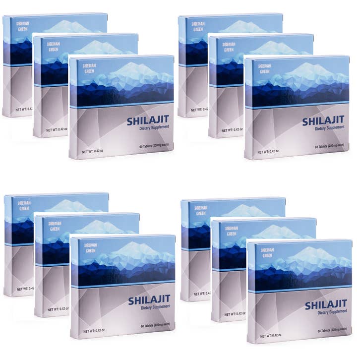 SiberianGreen - Wholesale Healing Salve/Balm/Cream - 720 (12x60 Pack) Altaic Pure Shilajit "MUMIJO" Dry Drops Mumio Mumiyo Resin
