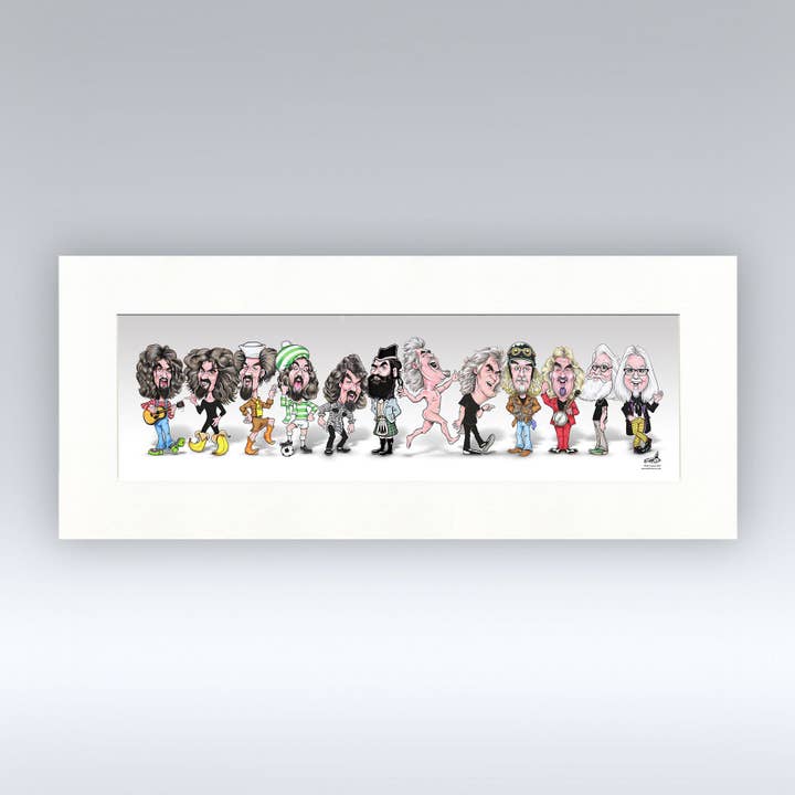 Oor Billy - Football Mounted Print for wholesale by Pureminted