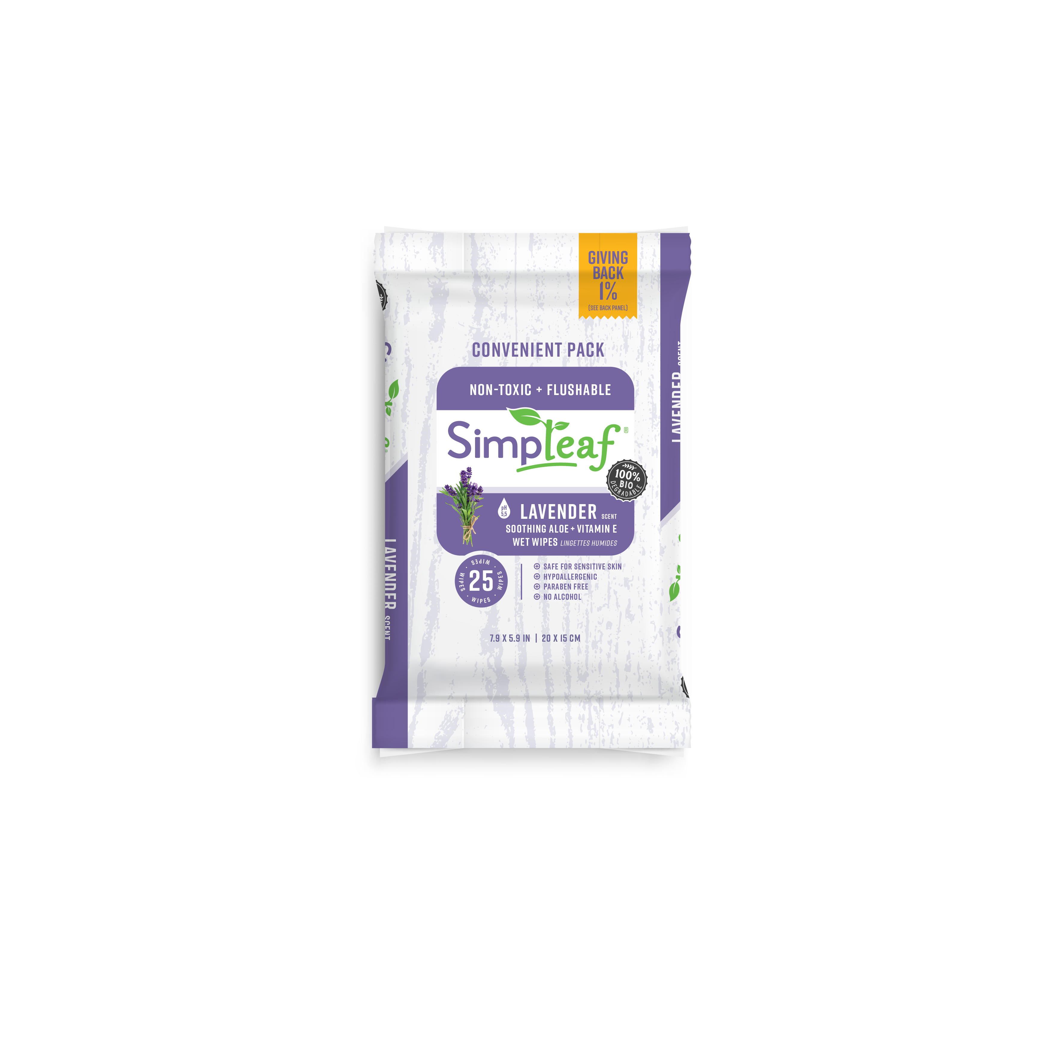 Simpleaf Brands - Wholesale Face & Body Wipes - Flushable Wipes, 25 Count12
