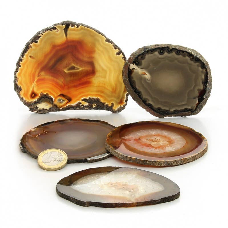 UniArt - Vendita all'ingrosso Pietra/cristallo spirituale - Fette di agata naturale colorata - vari formati1