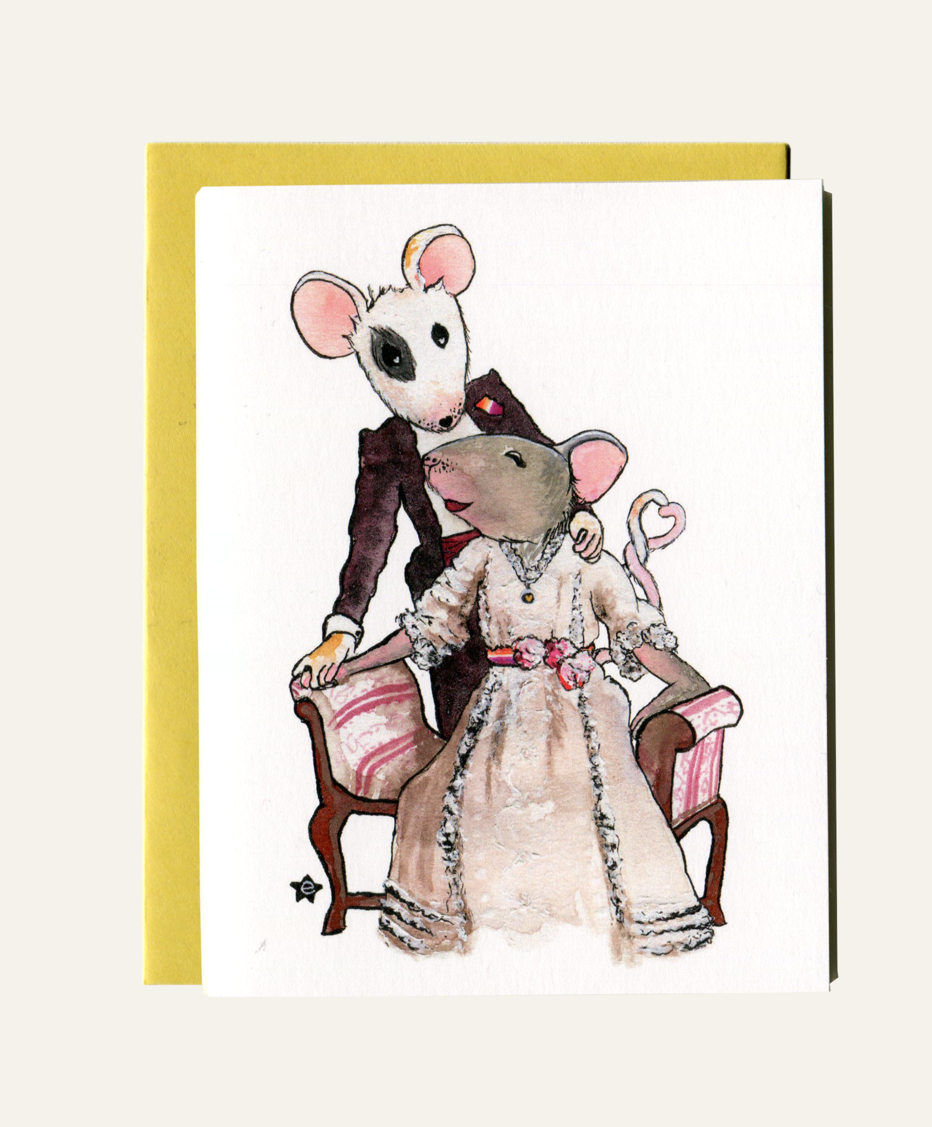 Darling Illustrations - Wholesale Love Card - You're Better Than Cheese - Mouse Notecard2