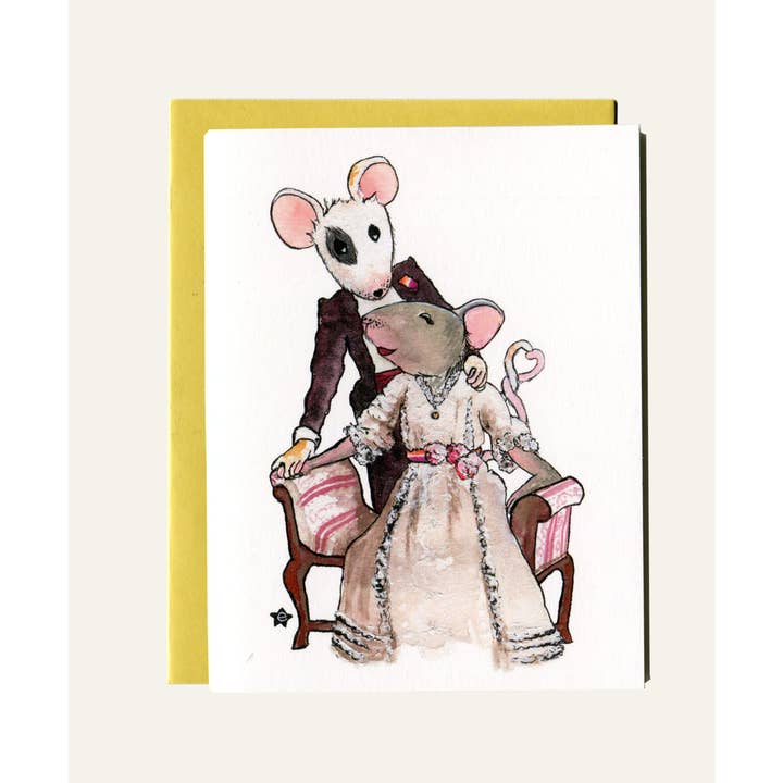 Darling Illustrations - Wholesale Love Card - You're Better Than Cheese - Mouse Notecard2