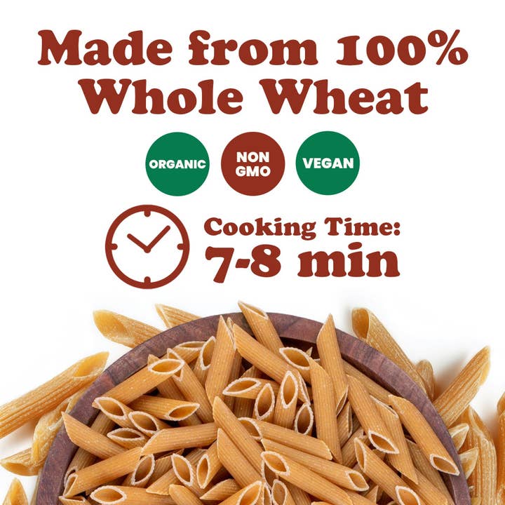 Food To Live - Wholesale Pasta - Organic Pennette Whole Wheat Pasta – Made in Italy4