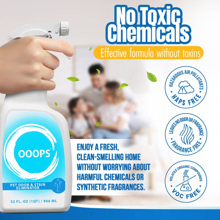 OOOPS™ Brand - Wholesale Pet Deodorizing Spray - OOOPS Pet Odor & Stain Eliminator - Enzyme Pet Odor Eliminat4