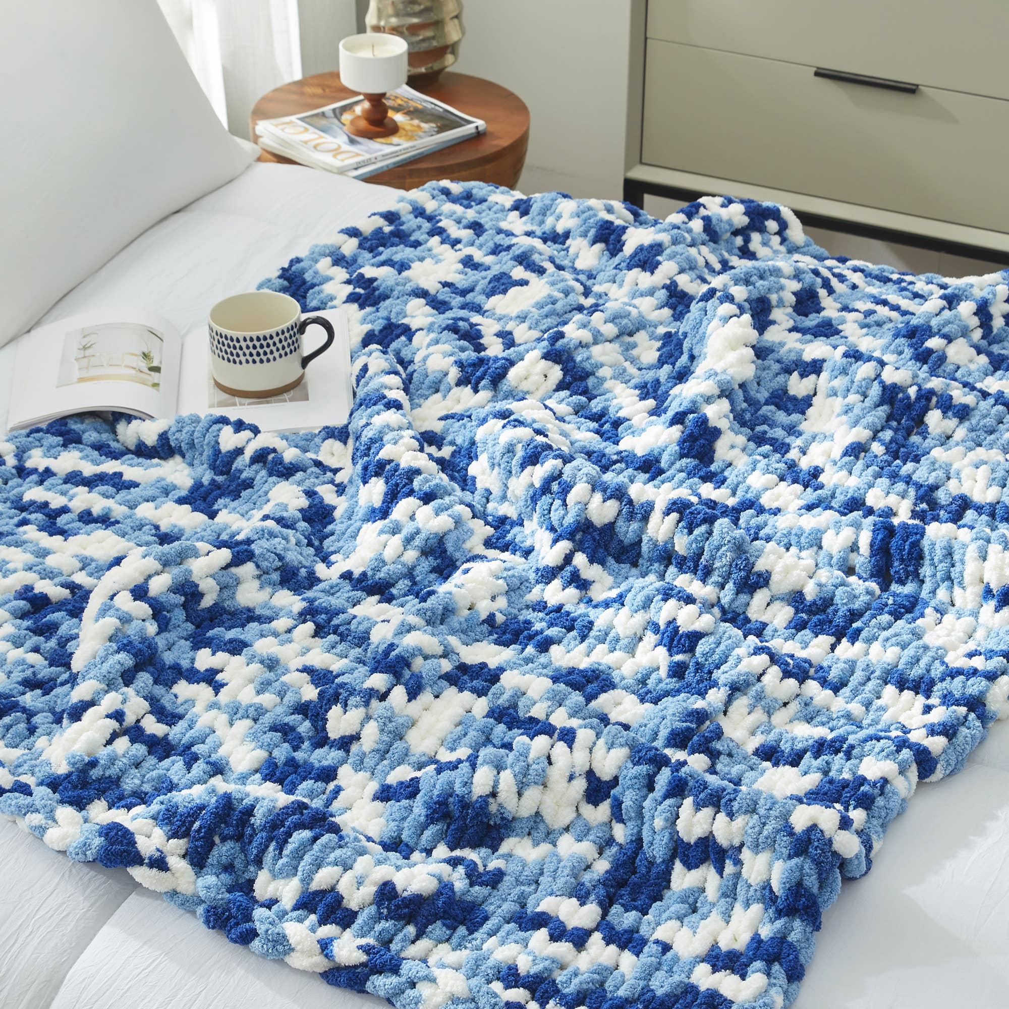 DreamValley - Wholesale Throw Blanket - AH Handmade Chunky Knit Cable Knitted Crochet Blanket16