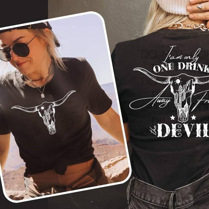 Cash & Drix Wholesale - Wholesale T-Shirt (Graphic) - Women's - One Drink Away0