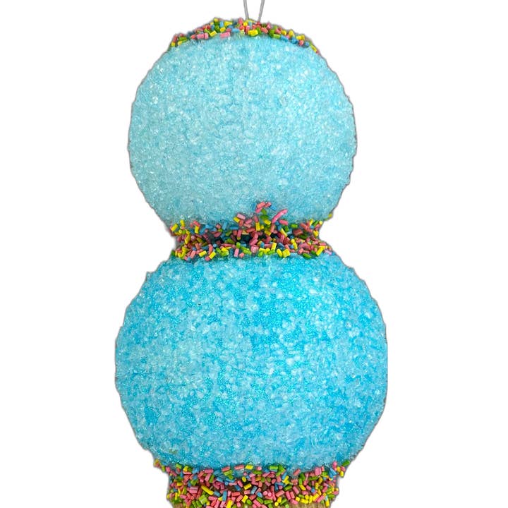 16" Blue Ice Cream Ornament 63394BL for wholesale by Trendy tree