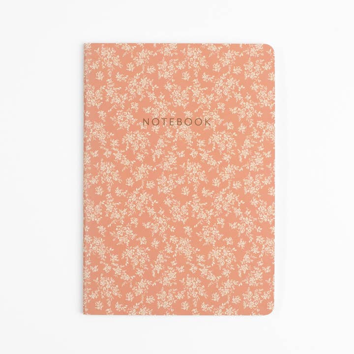 Flowerie - Vendita all'ingrosso Quaderni - Set di quaderni floreali Reverie | 3 quaderni con copertina morbida a righe1