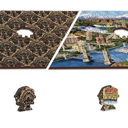 HQ Kites & Designs - Vendita all'ingrosso Puzzle - Adulti - Wooden City Puzzle - Monumenti del mondo