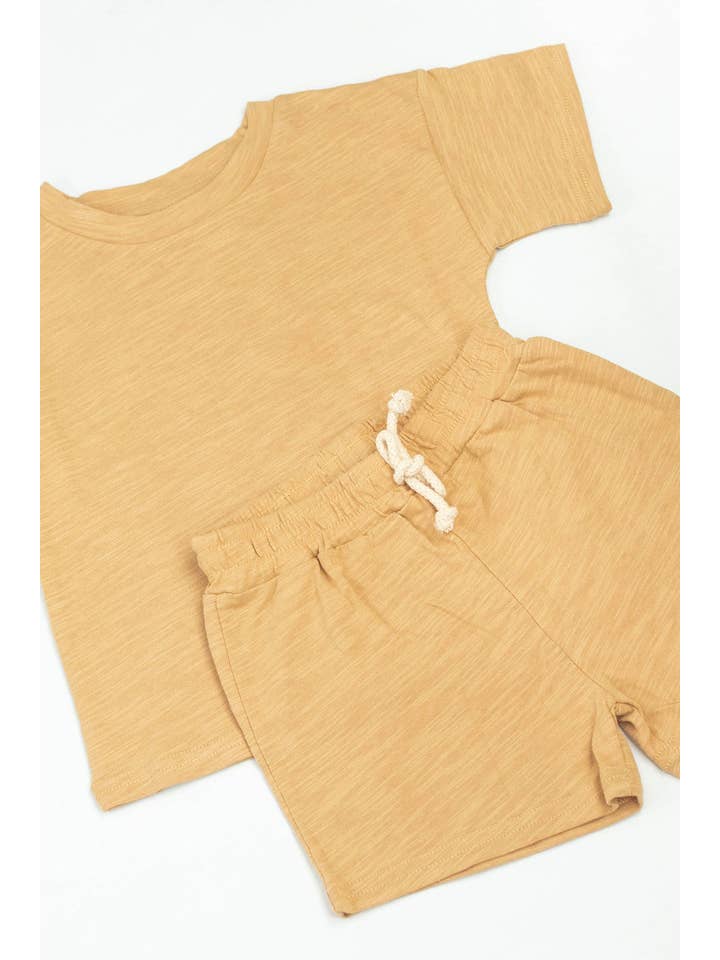 Little Organic Co - Wholesale Lounge Set - Kids - Baby organic Short Sleeve kids Lounge set 8