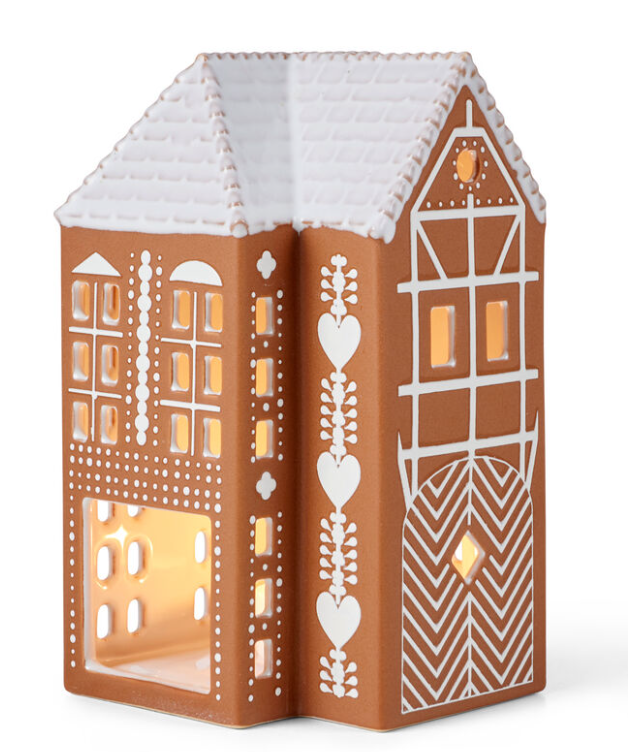 Danish Design Collective - Wholesale Christmas Decoration - Kähler - Gingerbread - Ceramic Tealight Holder - Large House1