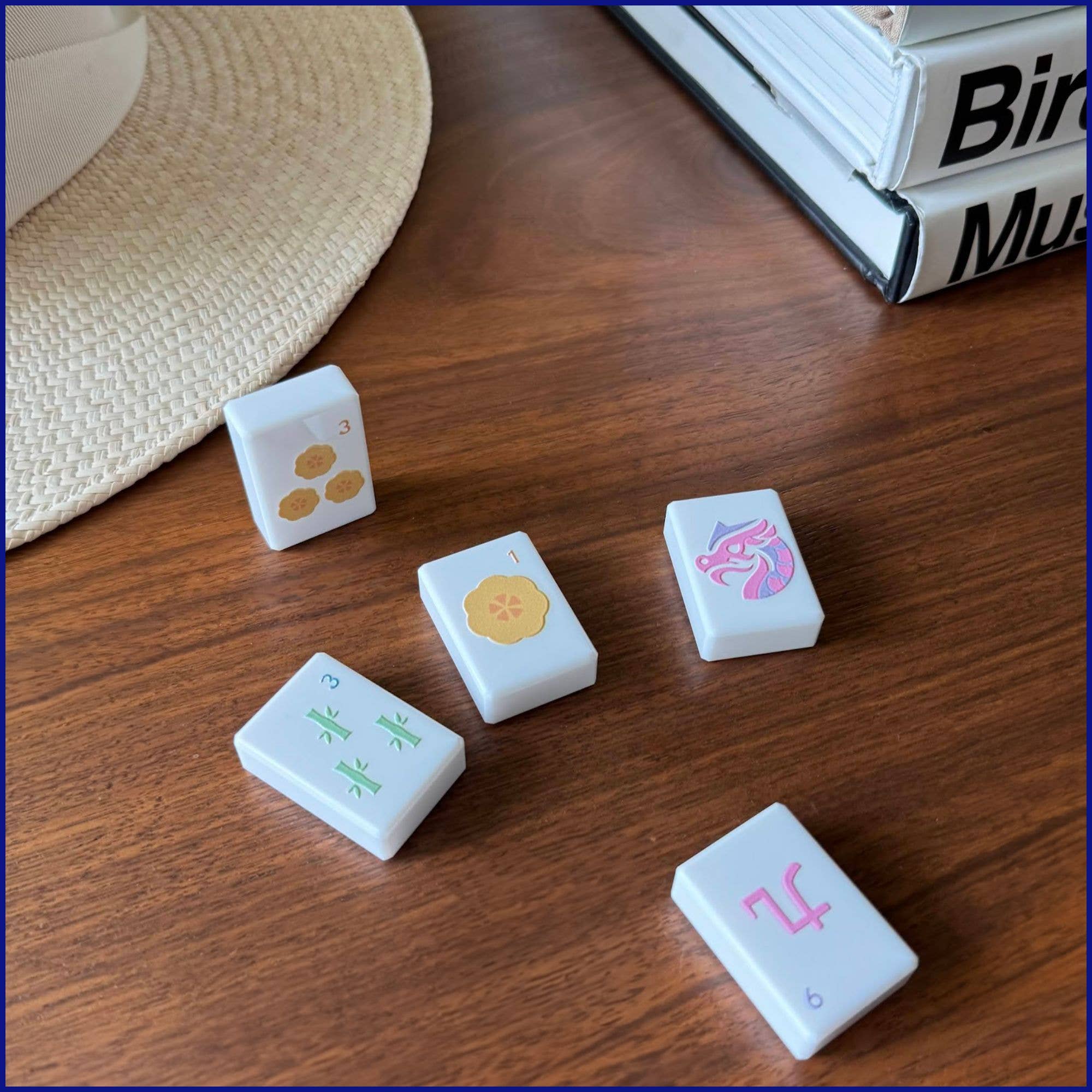 Morningside Mahjong - Wholesale Board Game - Tilly Tiles -  Embossed Art Mahjong Tile Set - Large Tiles8