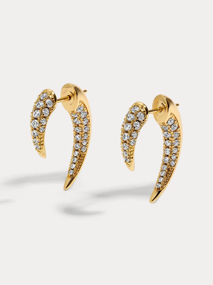 Pave Tusk Ear Jacket for wholesale by Lili Claspe