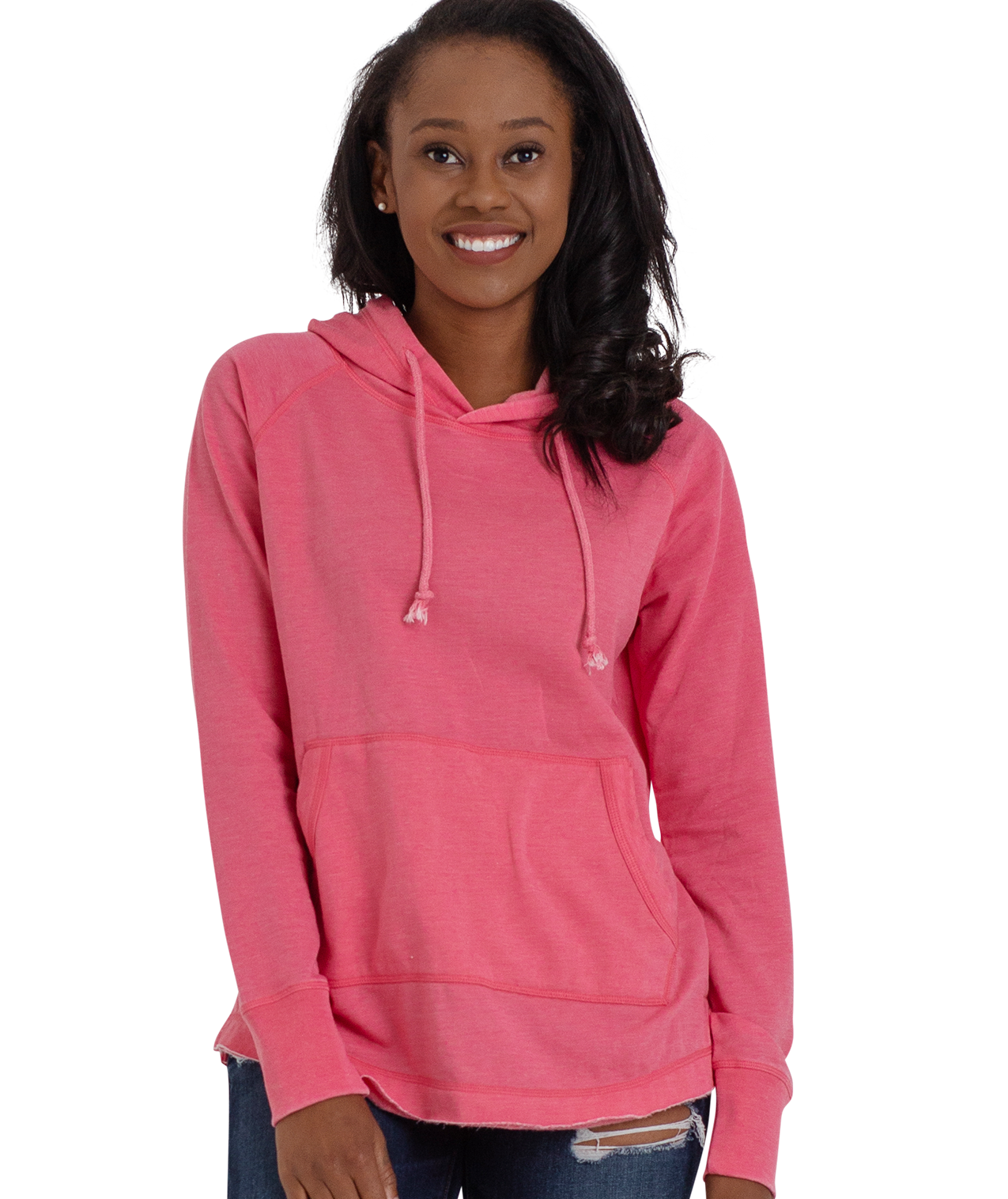U.S. Apparel – wholesale Hoodie – Women's – Ladies Crossover Hoodie - Drop Back Hem13