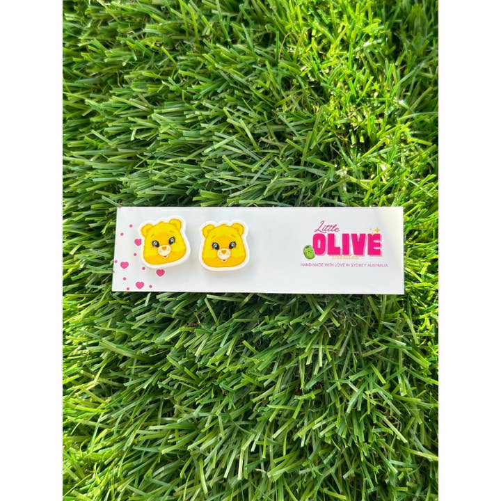 Little Olive Creates - Wholesale Stud/post earrings - Whimsical Care Bear Stud Earrings Selection4