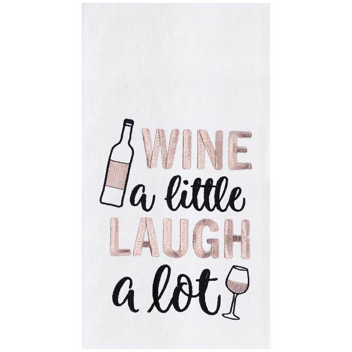 Laugh A Lot Kitchen Towel for wholesale by C&F Home